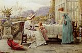 George Goodwin Kilburne Afternoon Tea painting